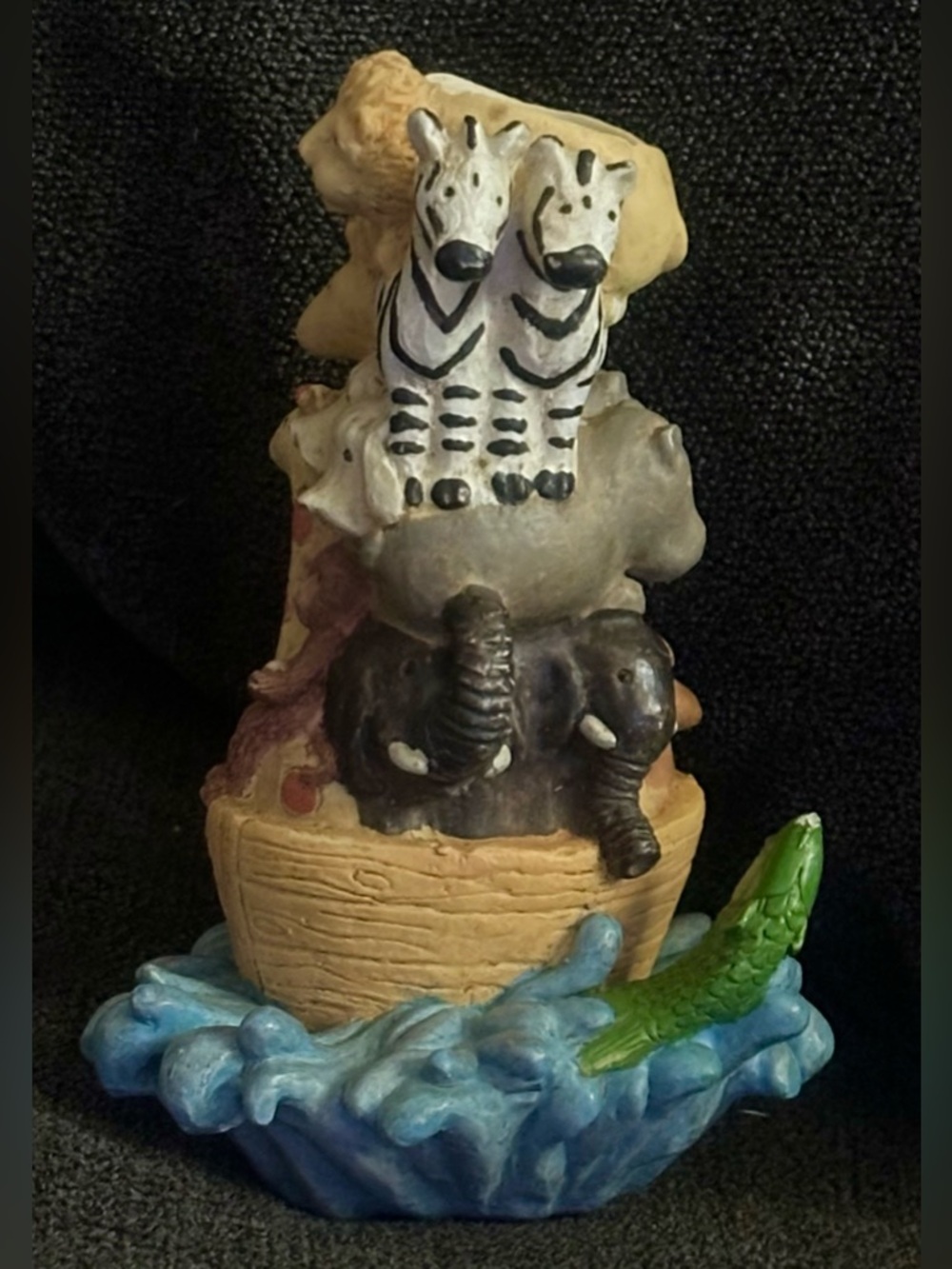 Noah's Ark Candle Stick Holder Animal Figurine